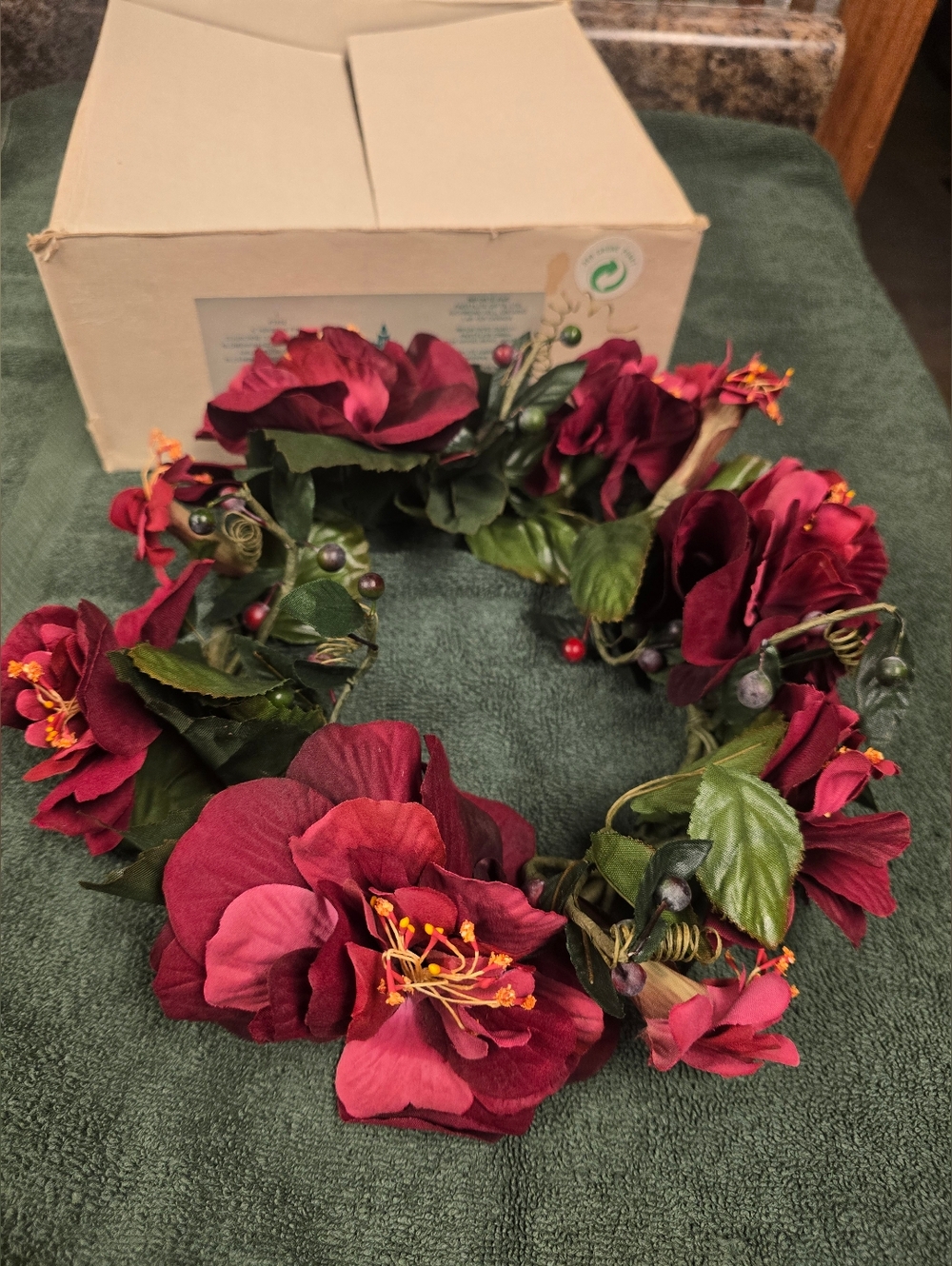 Party Lite Floral Ring For Candle